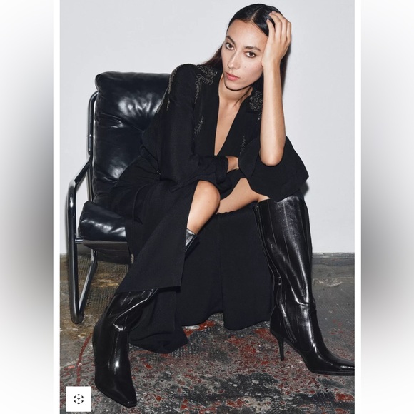 ZARA BEADED EMBROIDERY DRESS - Picture 2 of 8